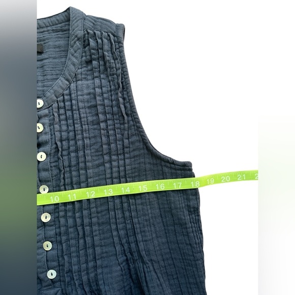 Quince 100% Organic Cotton Gauze Sleeveless Swing Dress - Picture 8 of 8